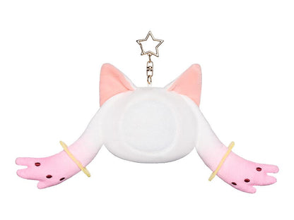 Puella Magi Madoka Magica the Movie -Rebellion- Fluffy Keychain Pinback Button Case