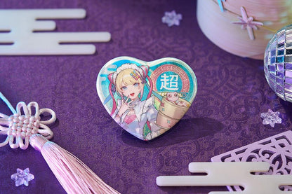 NEEDY STREAMER OVERLOAD Needy Streamer Chinese Restaurant Series Heart-Shaped Pinback Button OMGkawaiiAngel