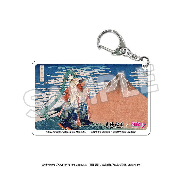 KATSUSHIKA HOKUSAI x HATUNE MIKU Katsushika Hokusai x Hatsune Miku Clear Acrylic Keychain (Box)