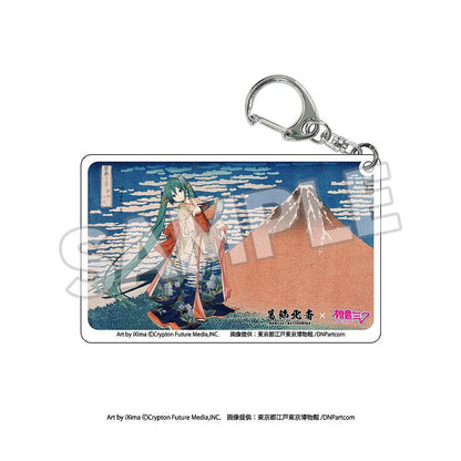 KATSUSHIKA HOKUSAI x HATUNE MIKU Katsushika Hokusai x Hatsune Miku Clear Acrylic Keychain (Box)