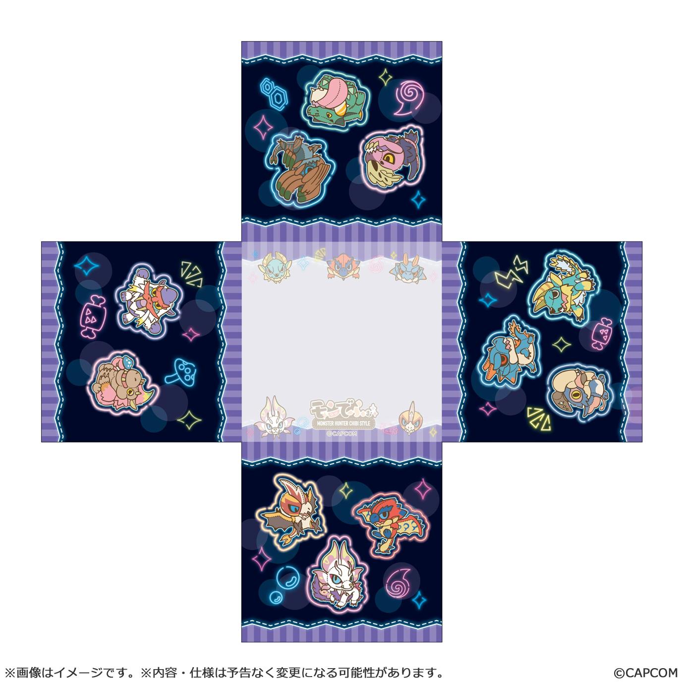 MONSTER HUNTER CHIBI STYLE Memo block : Neon-Themed