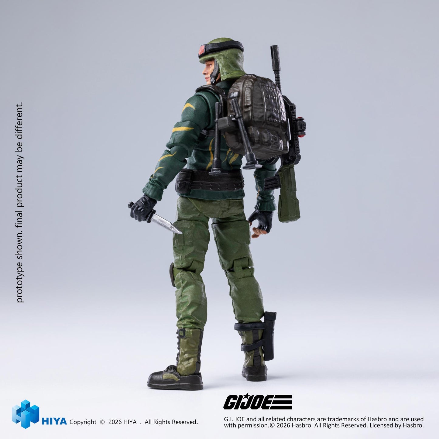 HIYA Exquisite Mini Series 1/18 Scale 4 Inch G.I.Joe Dusty Tiger Force Version Action Figure