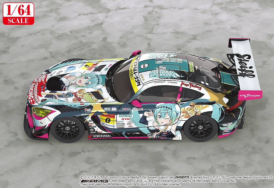 (Model Kits) Hatsune Miku GT Project 1/64 Scale Good Smile Hatsune Miku AMG 2018 SUPER GT Ver. (Rerun)