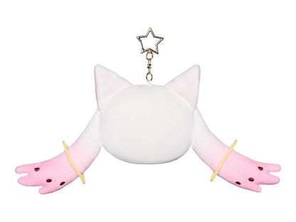 Puella Magi Madoka Magica the Movie -Rebellion- Fluffy Keychain Pinback Button Case