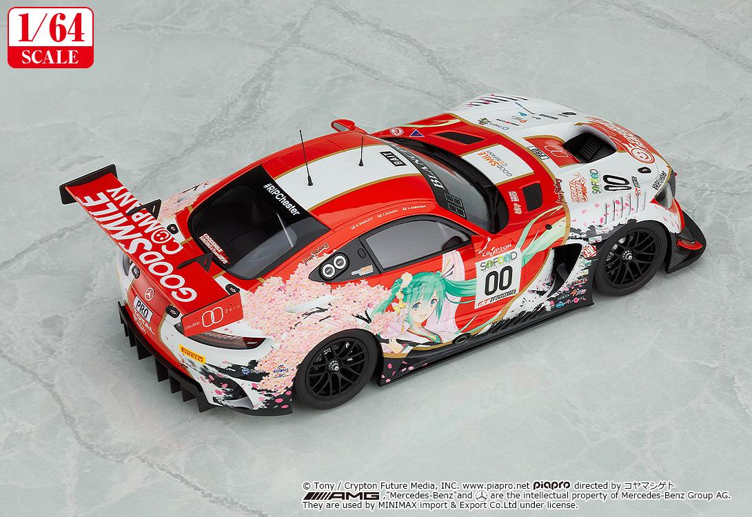 (Model Kits) Hatsune Miku GT Project 1/64 Scale Good Smile Hatsune Miku AMG 2017 SPA24H Ver. (Rerun)