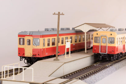 1/80 Scale Paper kit Town Corner Accessory Series Local type island platform Extension set A(Telephone pole・Station name plate)
