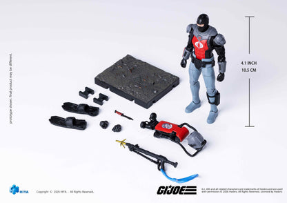 HIYA Exquisite Mini Series 1/18 Scale 4 Inch G.I.Joe Cobra Eel Action Figure