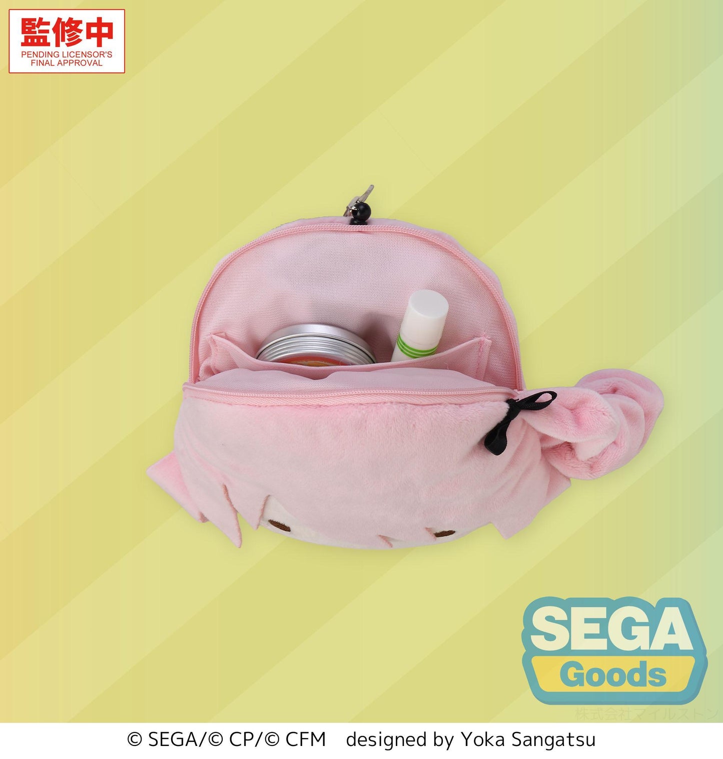 fuwa petit "HATSUNE MIKU: COLORFUL STAGE!" Face Pouch with Reel "Mizuki Akiyama"