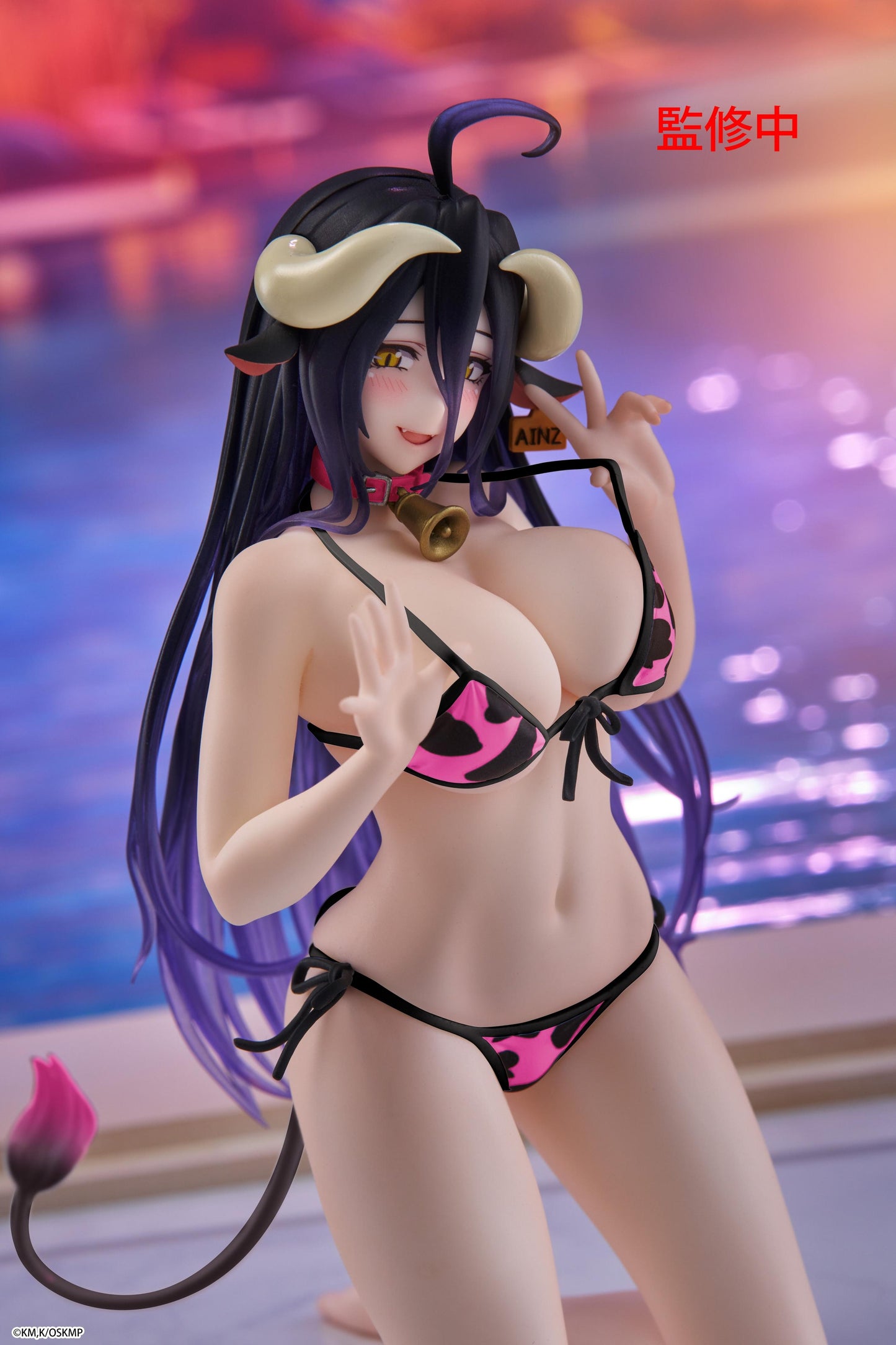 Overlord Desktop Cute Figure - Albedo (Cow-Print Swimsuit Ver.) Renewal