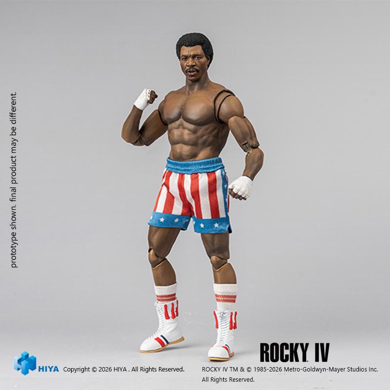 HIYA Exquisite Super Series 1/12 Scale 6 Inch Rocky IV Apollo Action Figure