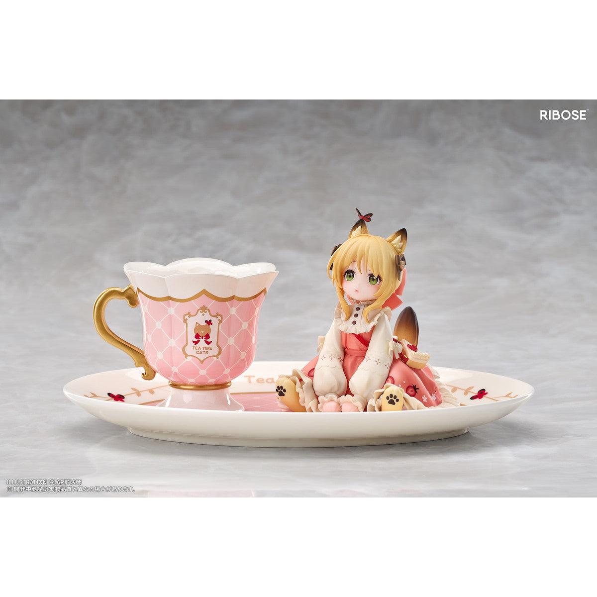 DLC Series Tea Time Cats Orange Cat Non Scale Figure