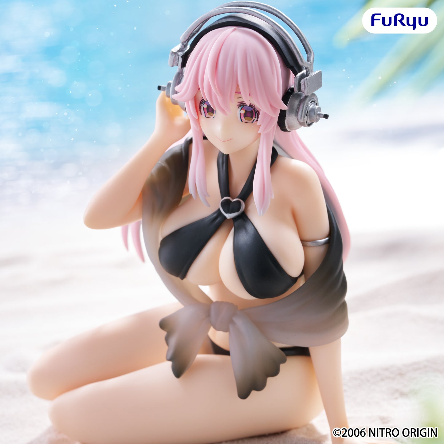 SUPER SONICO Noodle Stopper Figure -Swimsuit Black Color ver.-