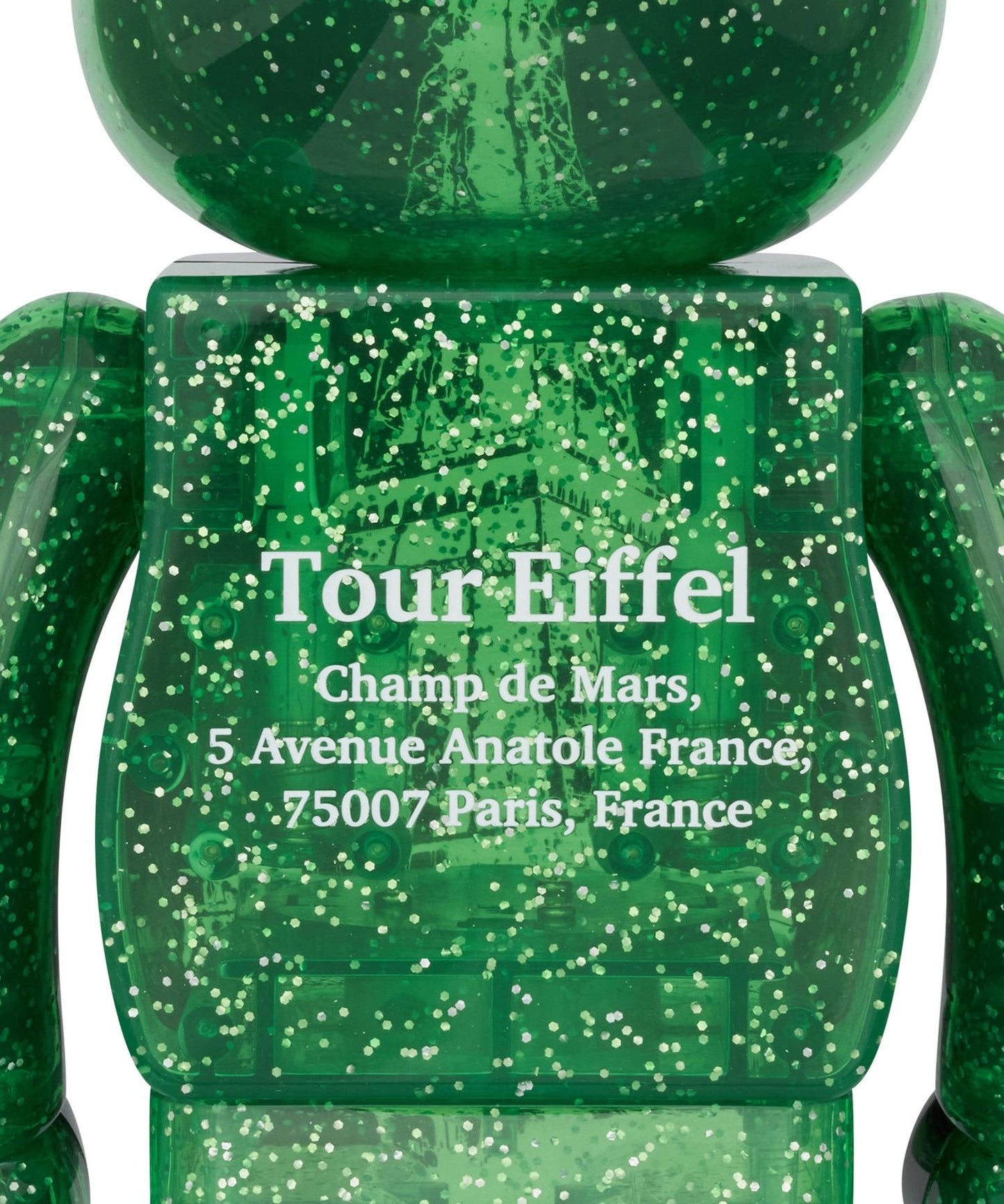 BE@RBRICK EIFFEL TOWER 100% & 400% GREEN DRESS Ver.