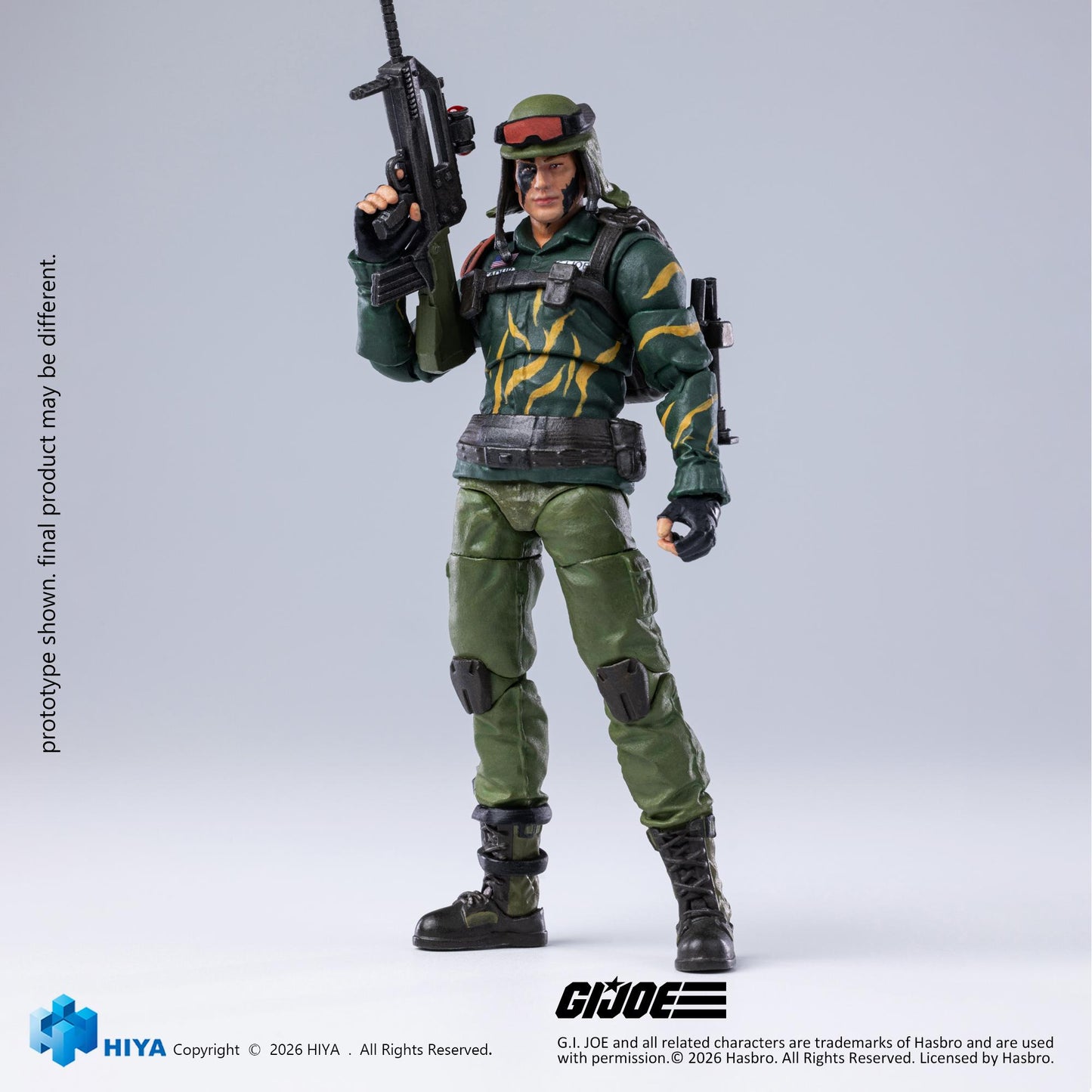 HIYA Exquisite Mini Series 1/18 Scale 4 Inch G.I.Joe Dusty Tiger Force Version Action Figure