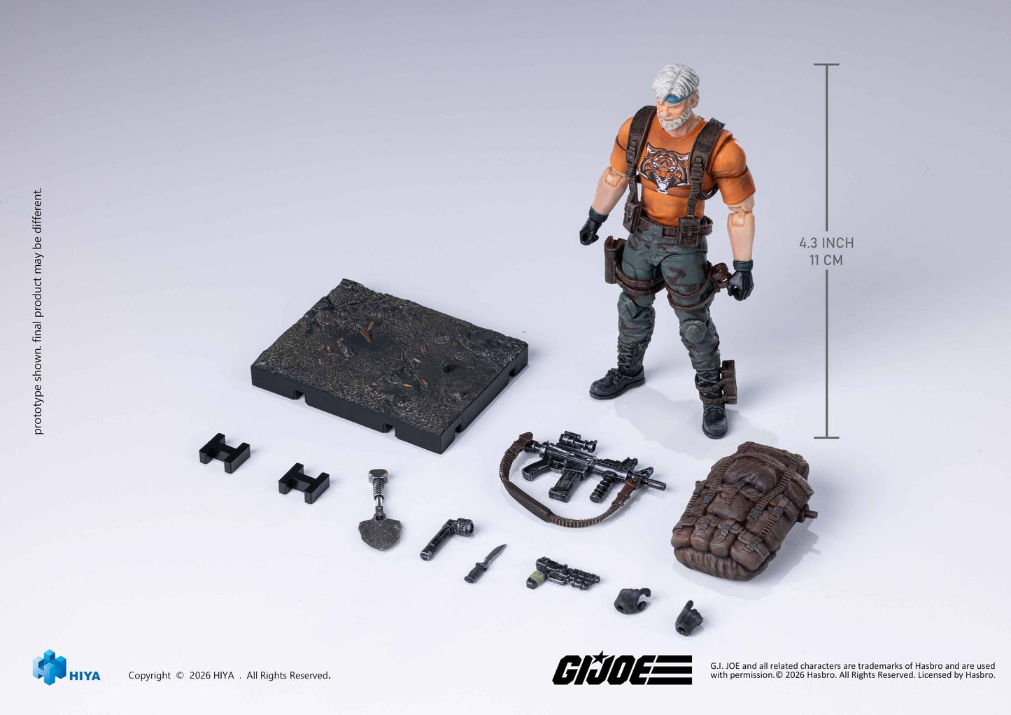 HIYA Exquisite Mini Series 1/18 Scale 4.3 Inch G.I.Joe Outback Tiger Force Version Action Figure