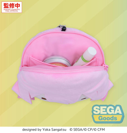 fuwa petit "HATSUNE MIKU: COLORFUL STAGE!" Face Pouch with Reel "School SEKAI Megurine Luka"
