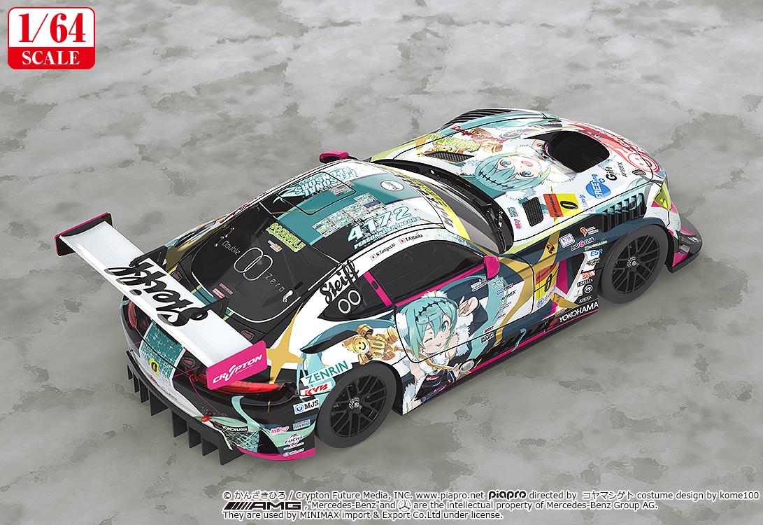 (Model Kits) Hatsune Miku GT Project 1/64 Scale Good Smile Hatsune Miku AMG 2018 SUPER GT Ver. (Rerun)