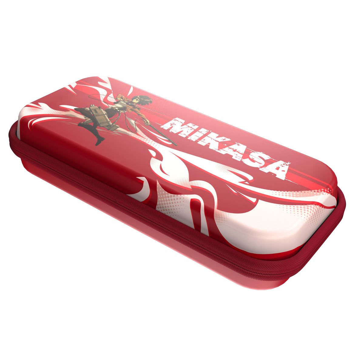 Official Attack on Titan Limited Edition EVA Hard Shell Carrying Case (Mikasa Red)- Drakong