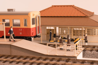 1/80 Scale Paper kit Town Corner Accessory Series Local type island platform Basic set