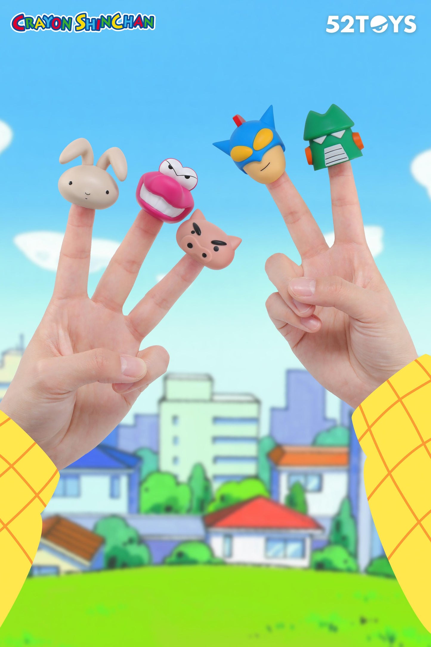 (Blind Box) Crayon Shinchan Mini Series-Finger Puppet Toys