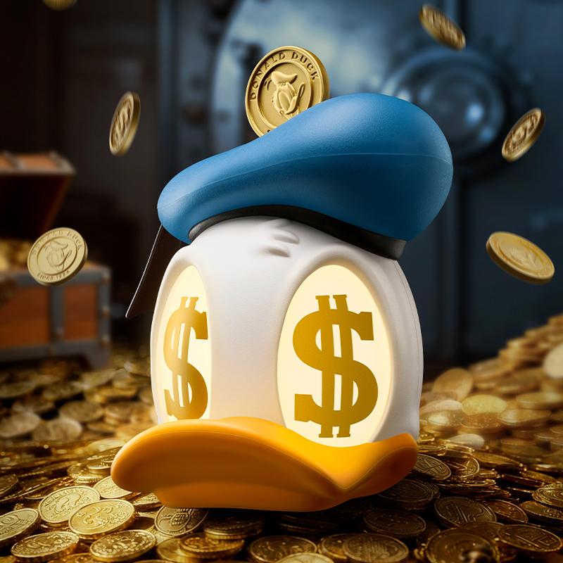 Fortune Duck Ornament Lamp in Donald Duck Gold Coin