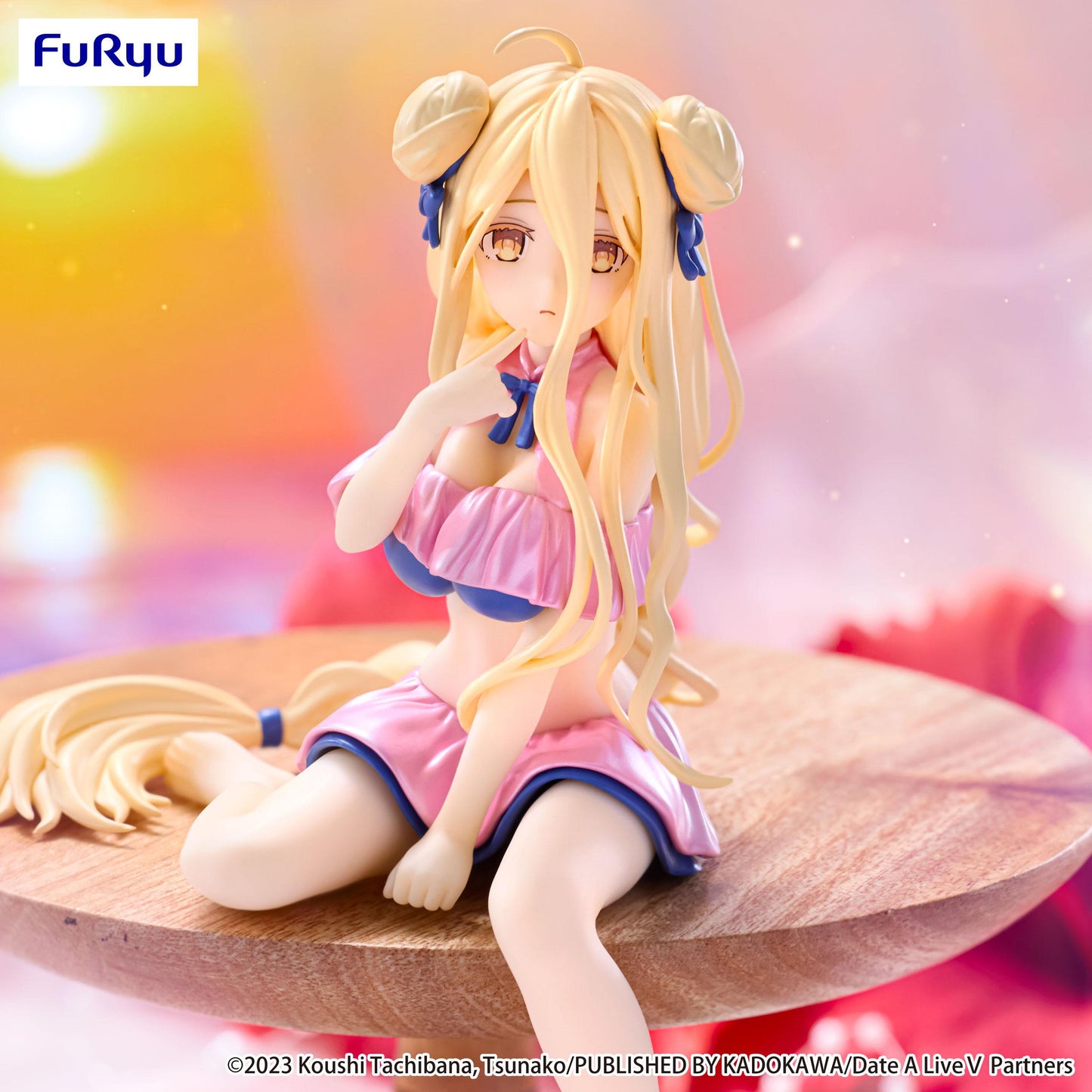 Date A LiveⅤ Noodle Stopper Figure -Mukuro Hoshimiya Swimsuit Pastel Pink Color ver.-