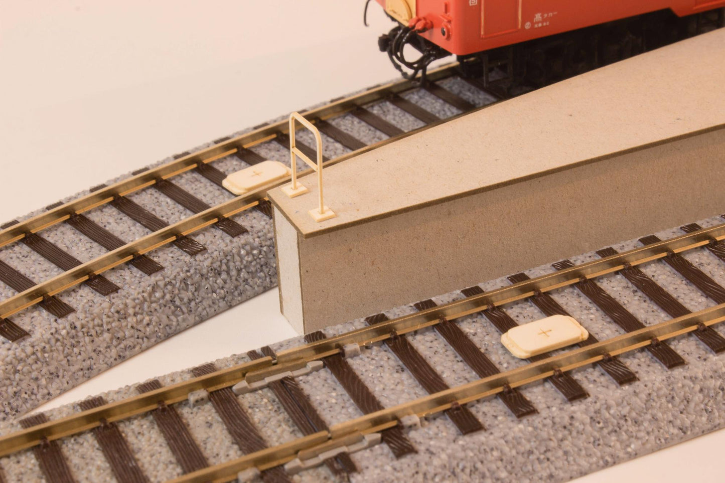 1/80 Scale Paper kit Town Corner Accessory Series Local type island platform Extension set A(Telephone pole・Station name plate)
