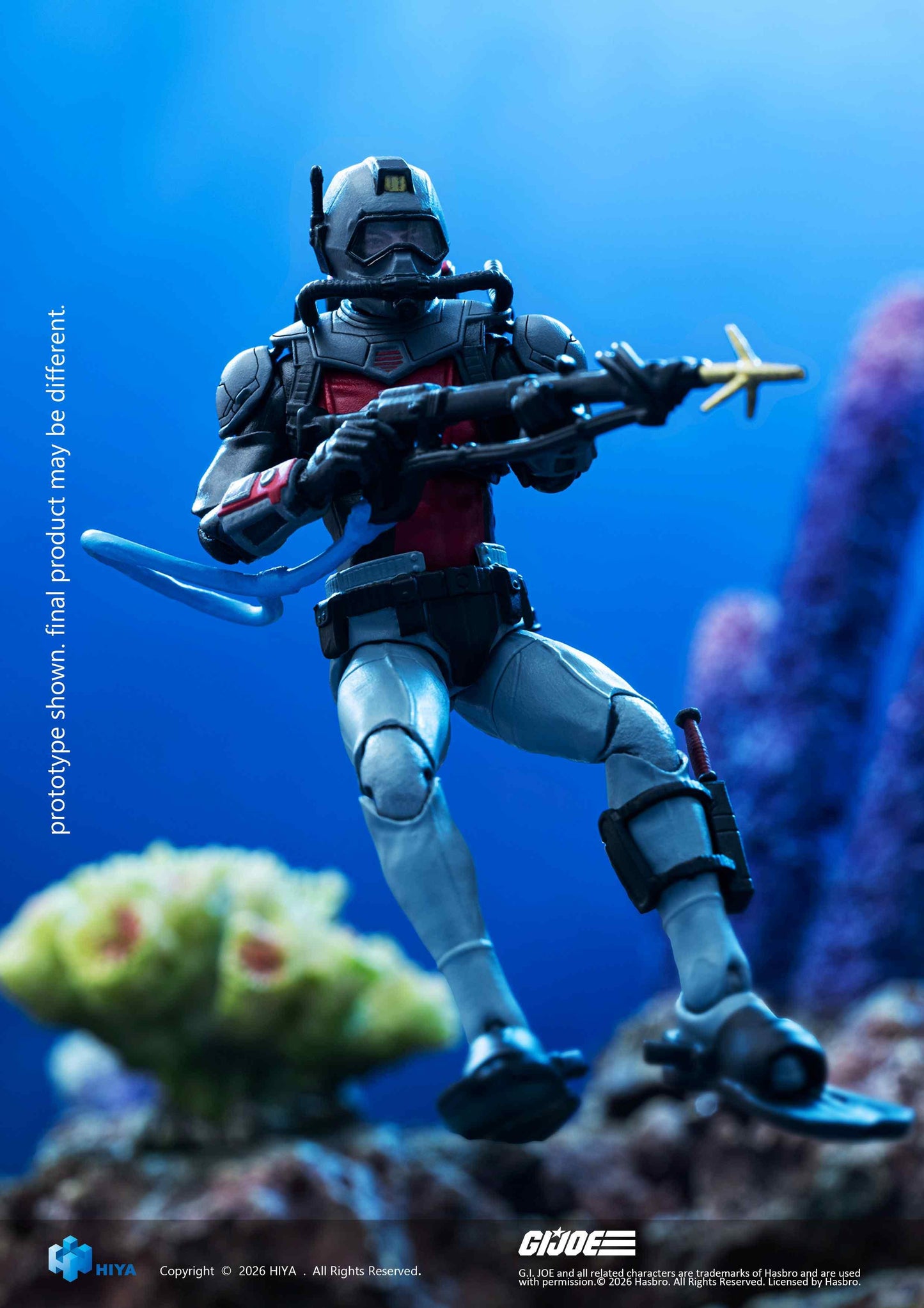 HIYA Exquisite Mini Series 1/18 Scale 4 Inch G.I.Joe Cobra Eel Action Figure