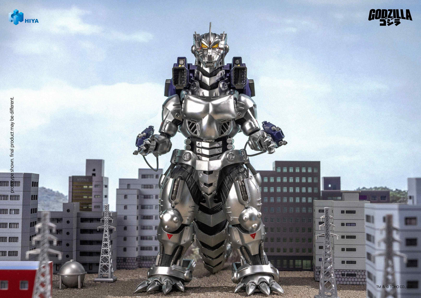 HIYA Exquisite Basic Series None Scale 7.7 Inch GODZILLA AGAINST MECHAGODZILLA Mechagodzilla MFS-3 Action Figure