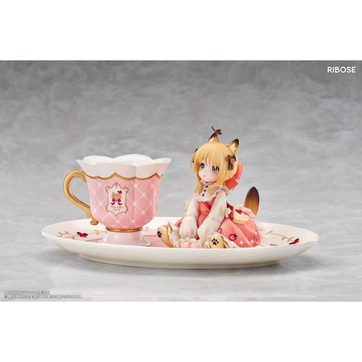 DLC Series Tea Time Cats Orange Cat Non Scale Figure