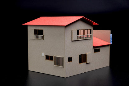 (Model Kits) 1/80 Scale Paper kit Town Corner Accessory Series Store Corner Store