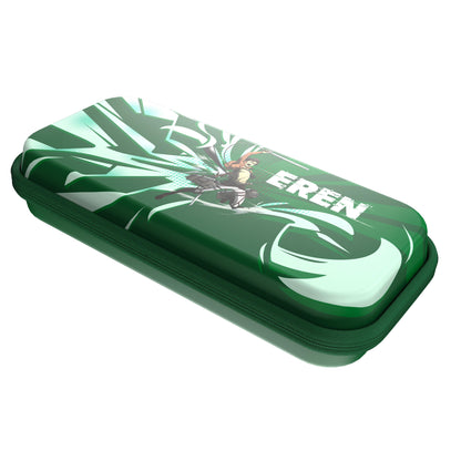 Official Attack on Titan Limited Edition EVA Hard Shell Carrying Case (Eren Green)- Drakong