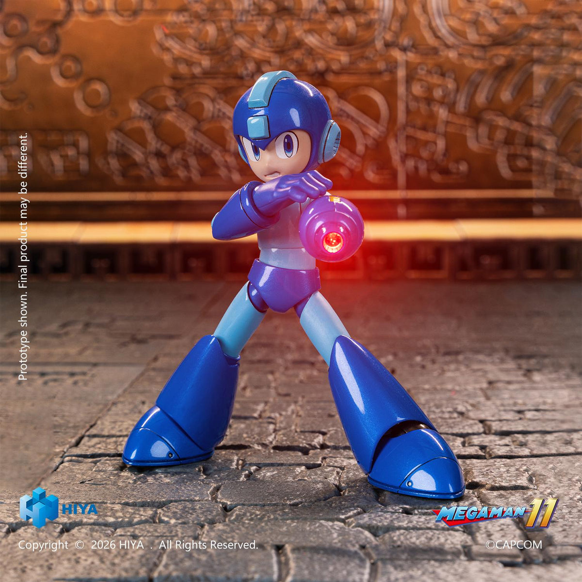 HIYA Exquisite Basic Series None Scale 4.7 Inch Mega Man Original Series Mega Man Action Figure