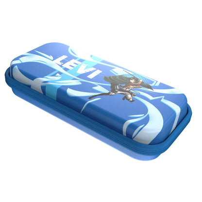 Official Attack on Titan Limited Edition EVA Hard Shell Carrying Case (Levi Blue)- Drakong