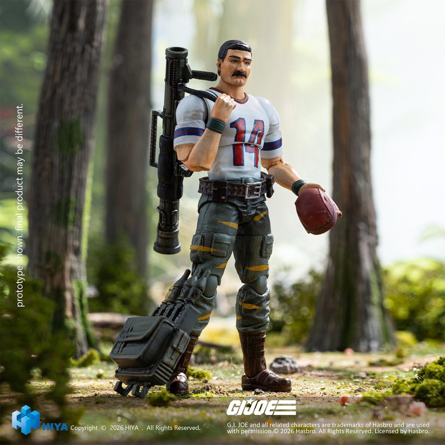 HIYA Exquisite Mini Series 1/18 Scale 4.3 Inch G.I.Joe BAZOOKA Tiger Force Version Action Figure
