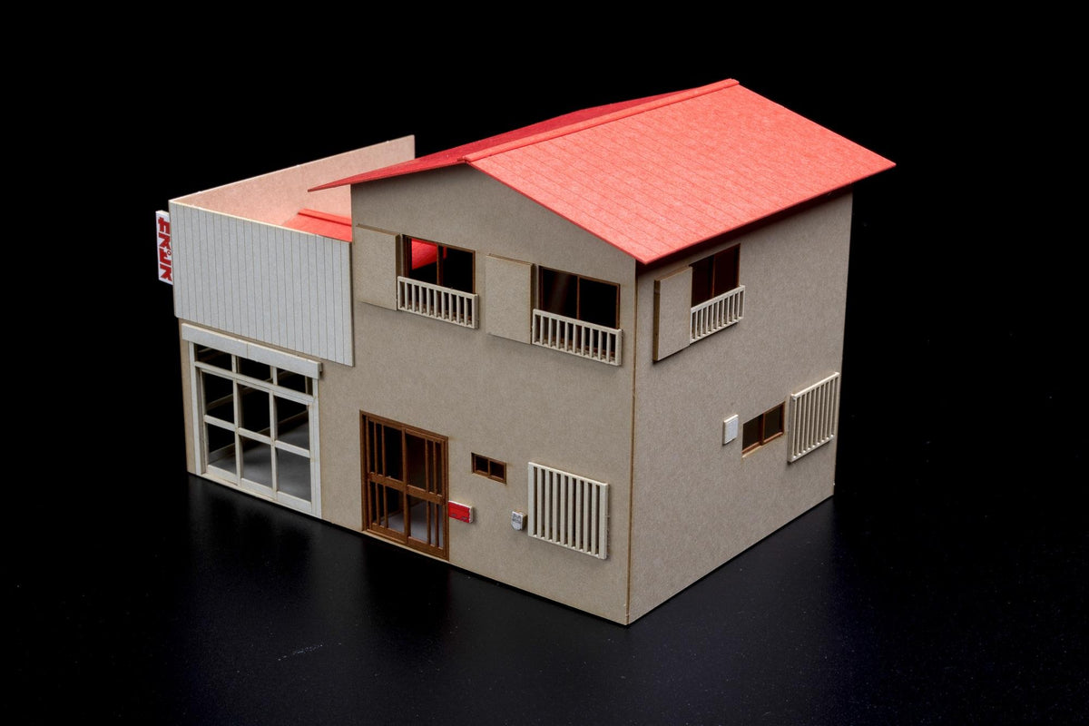 (Model Kits) 1/80 Scale Paper kit Town Corner Accessory Series Store Corner Store