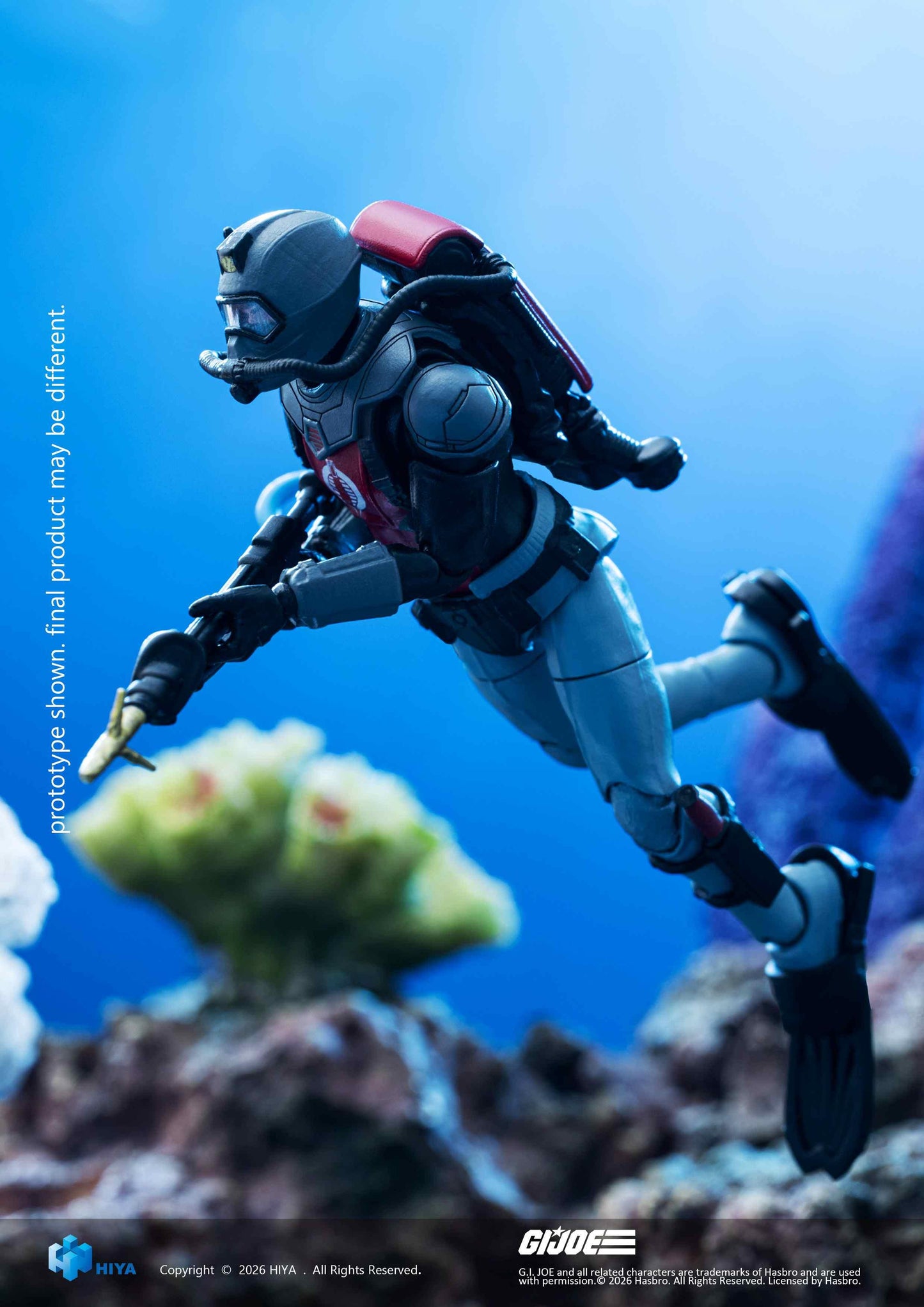 HIYA Exquisite Mini Series 1/18 Scale 4 Inch G.I.Joe Cobra Eel Action Figure