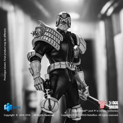 HIYA Exquisite Super Series 1/12 Scale 6 Inch JUDGE DREDD Judge Dredd Black&White Ver. Action Figure