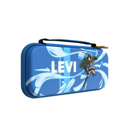 Official Attack on Titan Limited Edition EVA Hard Shell Carrying Case (Levi Blue)- Drakong