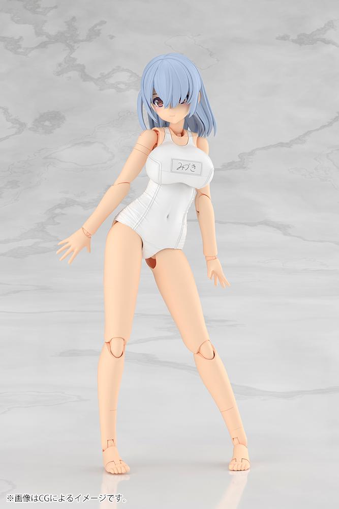 (Model Kits) FRAME ARMS GIRL MIZUKI School Swimsuits White Ver.