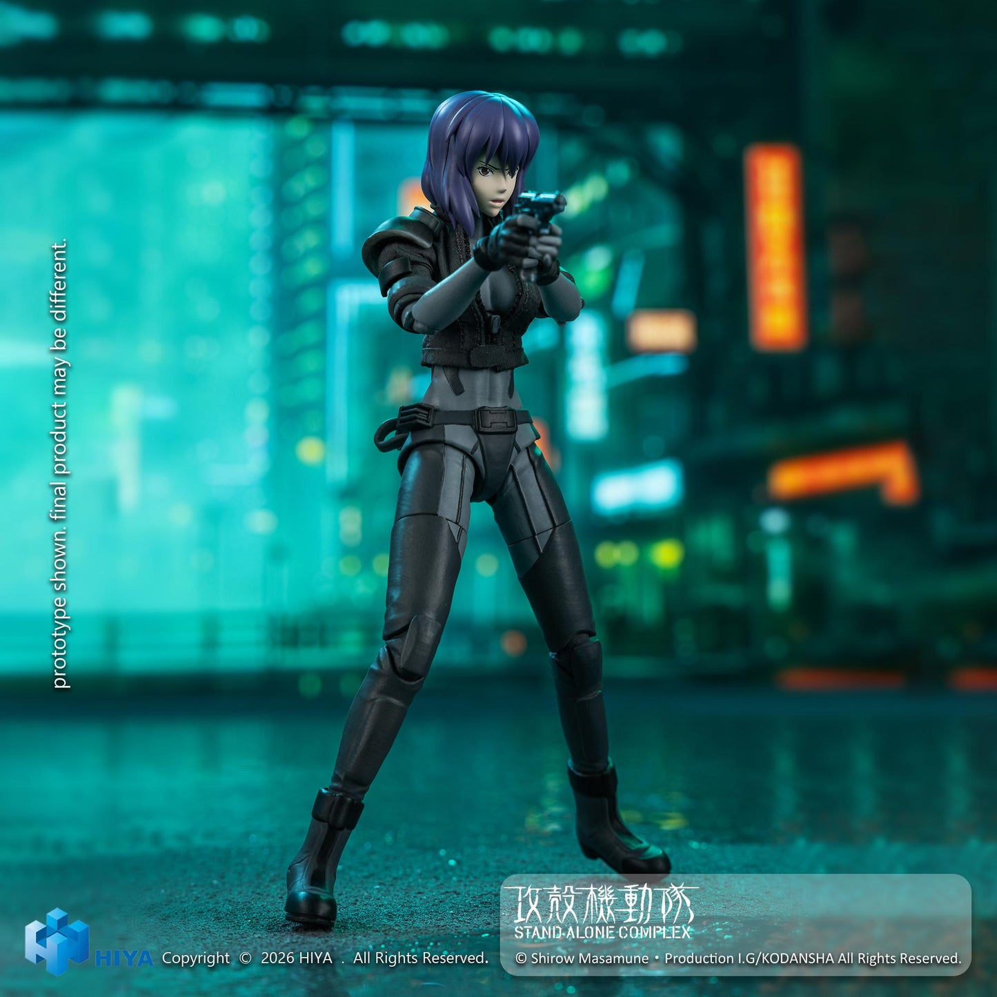 HIYA Exquisite Super Series 1/12 Scale 6 Inch GHOST IN THE SHELL Stand Alone Complex Kusanagi Motoko Battle Suit Version Action Figure