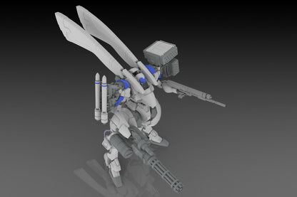 (Model Kits) POWERDoLLS X-4+(PD-802) WEAPON SET3(Shoulder Parts For Mounting Weapons&DRu35 MLC&M7A Gatling Gun) (Rerun)