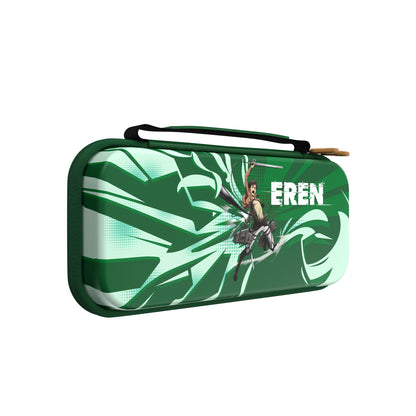 Official Attack on Titan Limited Edition EVA Hard Shell Carrying Case (Eren Green)- Drakong