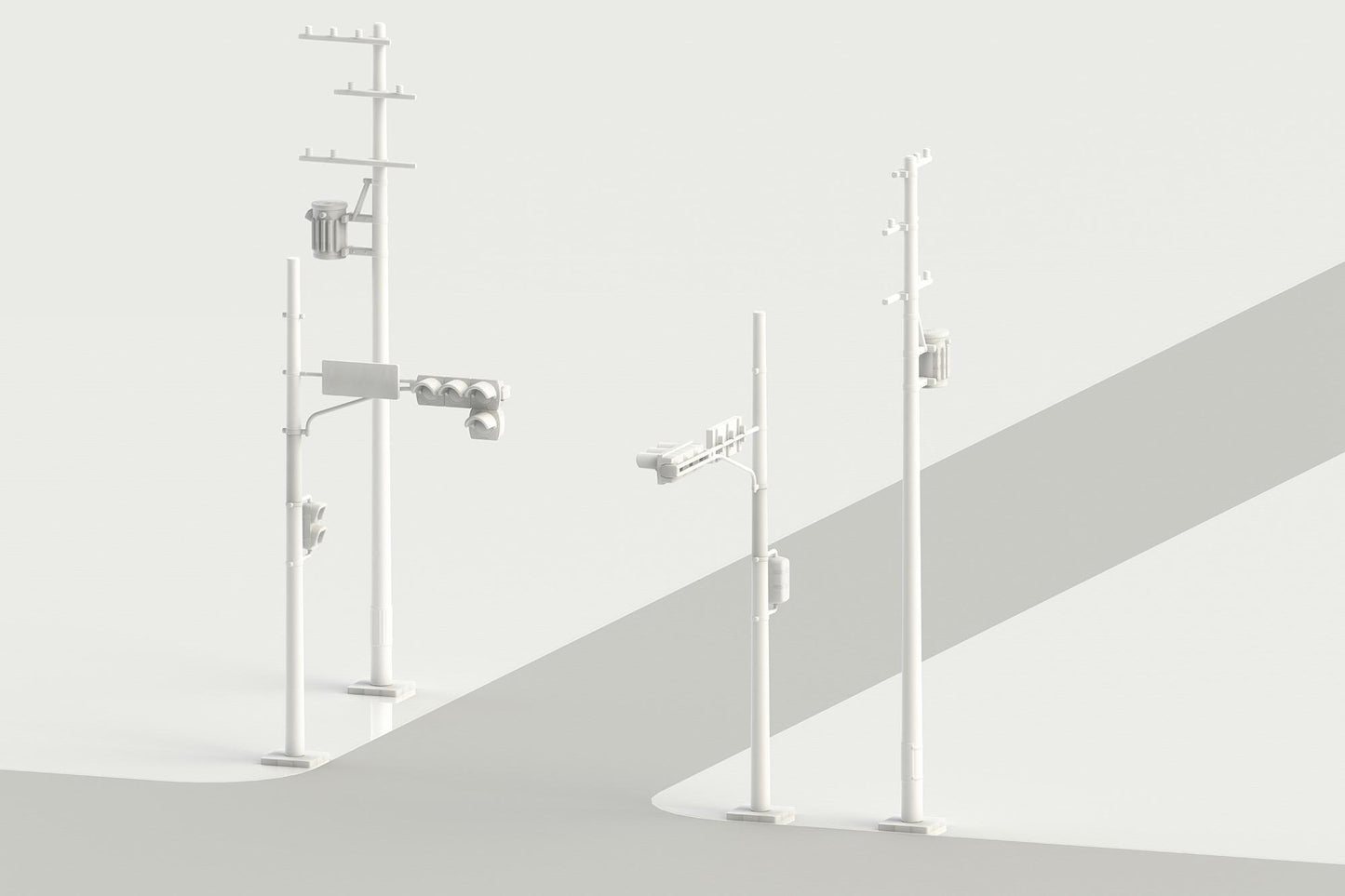 (Model Kits) Traffic signal Set