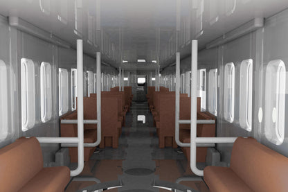 (Model Kits) Semi-cross seat interior set A (brown)