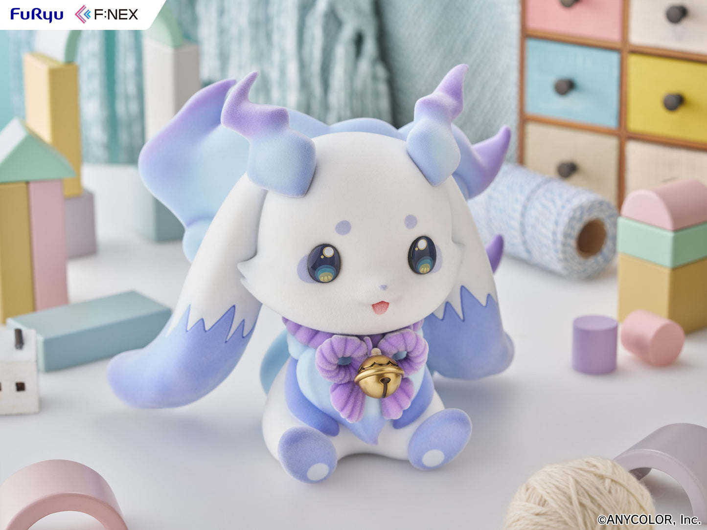 NIJISANJI Lunlun 1/2 Scale Flocky Soft Vinyl Figure