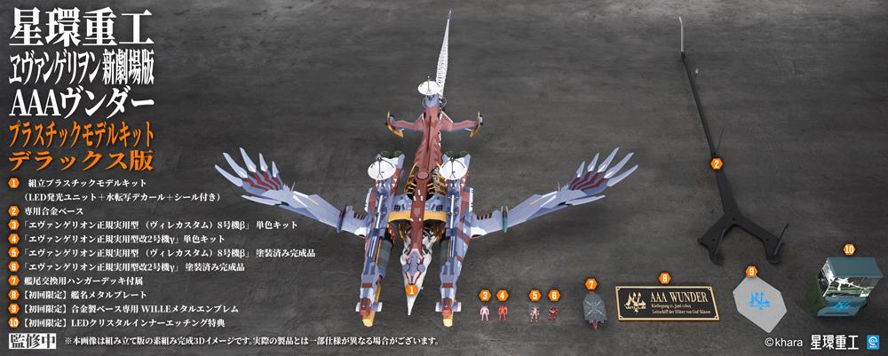 EVANGELION: 3.0+1.0 THRICE UPON A TIME Ultra Scale AAA Wunder (Deluxe Plastic Model Kit Ver.)
