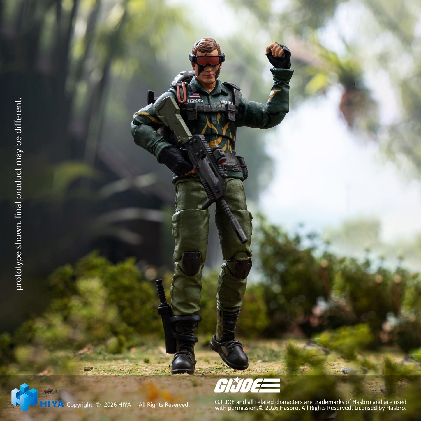 HIYA Exquisite Mini Series 1/18 Scale 4 Inch G.I.Joe Dusty Tiger Force Version Action Figure