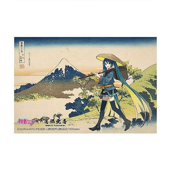 Hatsune Miku x Katsushika Hokusai iXima Postcard The Great Wave off Kanagawa