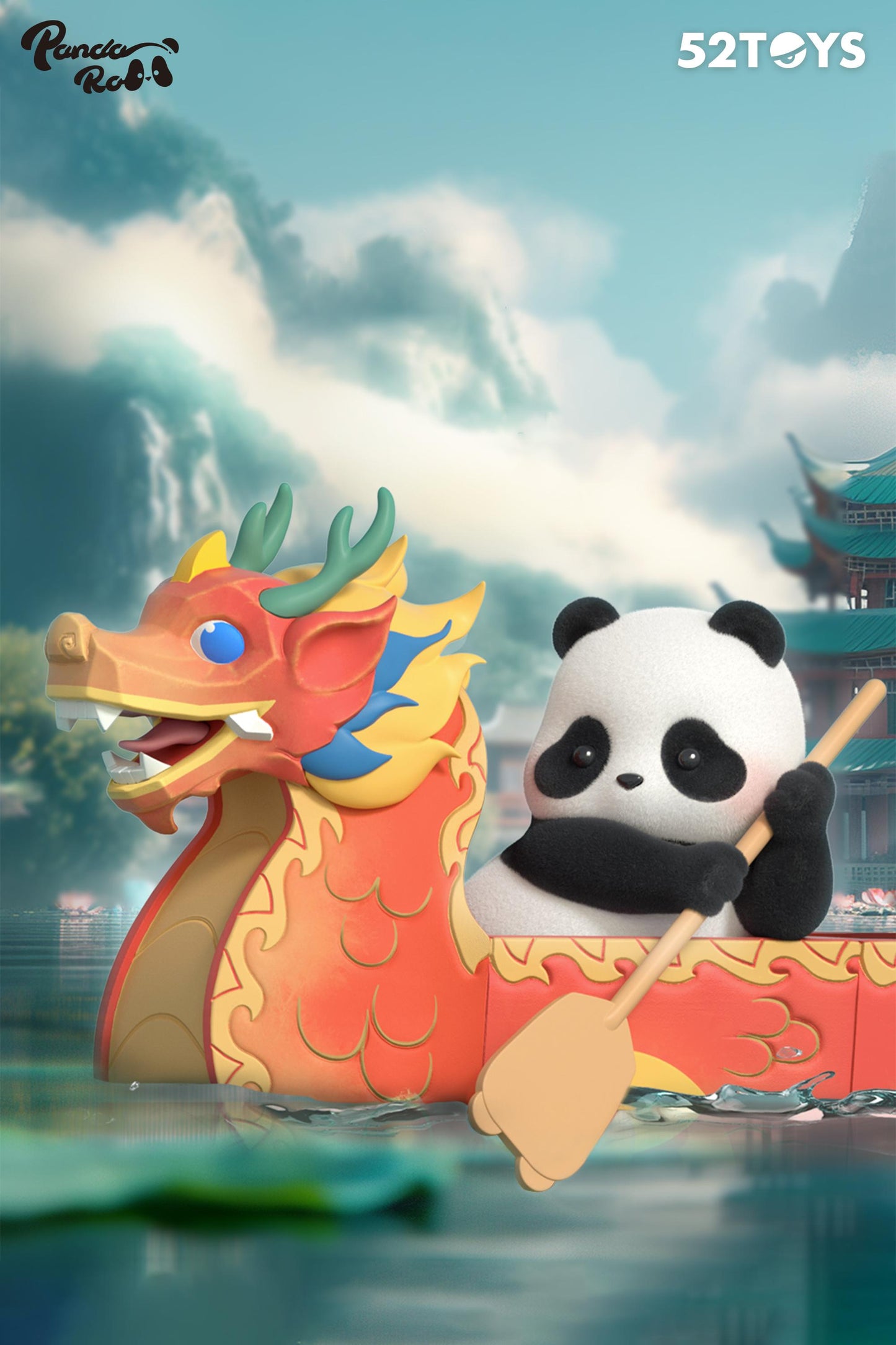 (Blind box) Panda Roll Dragon Boat Racing